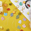 Cactus & Monstera Leaf Food Grade Eco-Friendly Silicone Beads DIY-DC0002-22-6