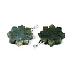 Natural Indian Agate Pendants G-T144-12I-2