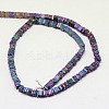 Electroplate Non-magnetic Synthetic Hematite Heishi Beads Strands G-J171B-3x3mm-M-3