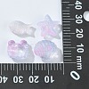 100Pcs Transparent Spray Painted Glass Beads GLAA-CJ0002-13-8
