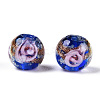 Luminous Handmade Gold Sand Lampwork Beads LAMP-T021-03O-2