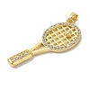 Brass Micro Pave Cubic ZircBrass Micro Pave Cubic Zirconia Pendants KK-S391-08G-01-2