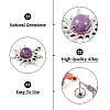 40Pcs 10 Styles Natural Gemstone Pendants G-TA0001-88-4