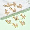 SHEGRACE Brass Pave Clear Cubic Zirconia Pendants XGRQ3Q824-628G-C-4