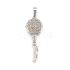 Non-Tarnish 304 Stainless Steel Big Pendants STAS-L210-02P-1
