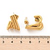 304 Stainless Steel Stud Earrings EJEW-M073-02G-3