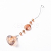 Crystal Teardrop Beaded Wall Hanging Decoration Pendant Decoration LS-HJEW-G019-01F-2