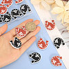 16Pcs 2 Colors Horse & Horseshoe Food Grade Eco-Friendly Silicone Focal Beads SIL-CA0002-92-3