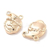 Brass Micro Pave Cubic Zirconia Pendants KK-M102-11G-2