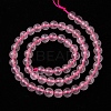 Natural Rose Quartz Bead Strands G-R173-4mm-04-3