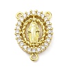 Brass Clear Cubic Zirconia Virgin Mary Chandelier Component Links KK-D325-07G-02-1