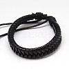 Trendy Unisex Casual Style Imitation Leather and Leather Bracelets X-BJEW-L302-M-2