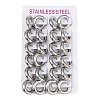 202 Stainless Steel Polishing Hoop Earrings EJEW-M106-02P-08-3