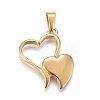 Valentine's Day 304 Stainless Steel Pendants STAS-F252-29G-1