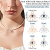 8Pcs 2 Colors Brass Micro Pave Cubic Zirconia Pendants KK-BBC0002-55-2
