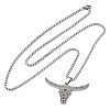 201 Stainless Steel Pendant Necklaces NJEW-C066-17P-2