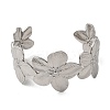 Non-Tarnish 304 Stainless Steel Open Cuff Bangles AJEW-Z009-06D-P-2