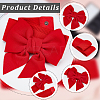 3Pcs 3 Colors Cloth Bowknot Elastic Chain Belts AJEW-CP0008-09-6