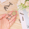 12Pcs Alloy Cord Ends FIND-CA0009-70B-3