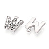 304 Stainless Steel and Rhinestone Pendants STAS-T071-11A-P-3