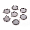 Zinc Alloy Pendant Settings for Cabochon & Rhinestone LS-PALLOY-A15290-R-FF-1