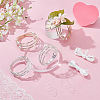 5Pcs Alloy Rhinestone Multi-strand Bangles for Women BJEW-WR0001-03G-3