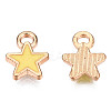 Alloy Enamel Star Charms ENAM-N054-69D-NR-1