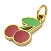 Ion Plating(IP) 304 Stainless Steel Enamel Charms STAS-Z104-02G-02-2