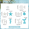28Pcs 8 Styles Opaque Resin Pendants FIND-WR0012-22-2