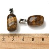 Natural Tiger Eye Pendants G-Z067-03P-09-4