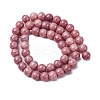 Ombre Effect Dyed Glass Beads Strands GLAA-T031-01O-01-3