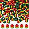 100Pcs Opaque Resin European Beads RESI-DC0001-52-1