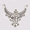 Bull/Ox Head Tibetan Style Alloy Chandelier Components Links PALLOY-J684-13AS-A-1