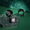 3Pcs 3 Size 304 Stainless Steel Rectangle Signet Finger Rings RJEW-UN0001-26B-2