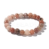 Natural Plum Blossom Jasper Beads Stretch Bracelets X-BJEW-F380-01-B08-6
