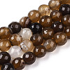 Natural Striped Agate/Banded Agate Beads Strands G-S281-51K-8mm-2
