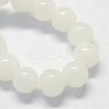 Baking Paint Imitation Jade Glass Round Bead Strands DGLA-Q021-4mm-01-2