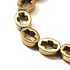 Electroplated Synthetic Non-magnetic Hematite Beads Strands G-L613-Z01-01E-3