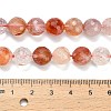 Grade A Natural Red Hematoid Quartz/Ferruginous Quartz Beads Strands G-L642-F03-10mm-5