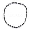 Magnetic Synthetic Hematite Beaded Necklaces NJEW-P190-13O-1