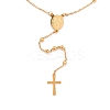 304 Stainless Steel Rosary Bead Necklaces For Religion LS-STAS-B021-02G-1