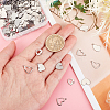 200Pcs 4 Style 201 Stainless Steel Pendants STAS-DC0009-79-3