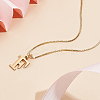 1pc 304 Stainless Steel Letter Pendant Necklaces NJEW-LP0001-38F-G-3
