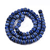 Handmade Lampwork Chevron Beads Strands LAMP-N023-003-01-5