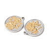 304 Stainless Steel Pendants STAS-G385-07GP-2