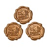Cat Shape with Book Adhesive Wax Seal Stickers DIY-XCP0002-97B-1