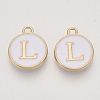 Golden Plated Alloy Charms LS-ENAM-S118-01L-1