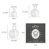 30Pcs Lantern Iron Wire Pendants Set IFIN-YW0001-23S-2