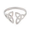 Non-Tarnish 304 Stainless Steel Open Cuff Ring LS-RJEW-Z026-06P-2