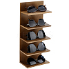 4-Tier Wood Wall Mounted Sunglasses Organizer Holder ODIS-WH0043-184A-1